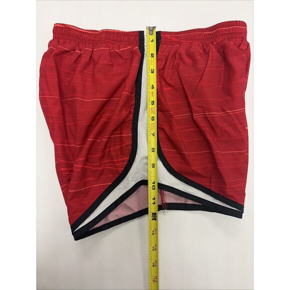 Nike Dri-FIT Tempo Shorts M Red White Black Trim Running Athletic Wear - Picture 7 of 8